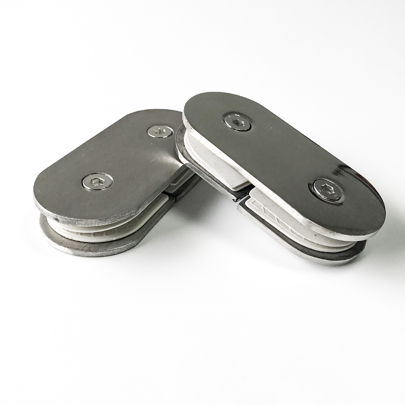 Badeværelse klemme Badeværelse glasdørklemme Rustfrit stål badeværelse hængsel Dobbelt åben badeværelse dørklemme2