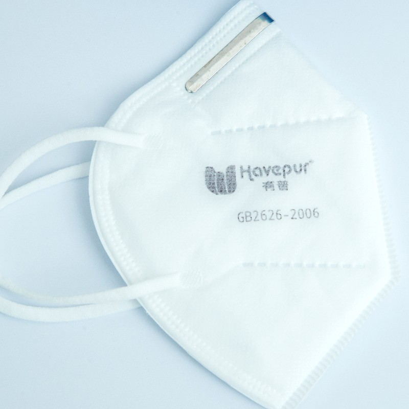 Den europæiske version af KN95 respirator (eksterne fire lag)