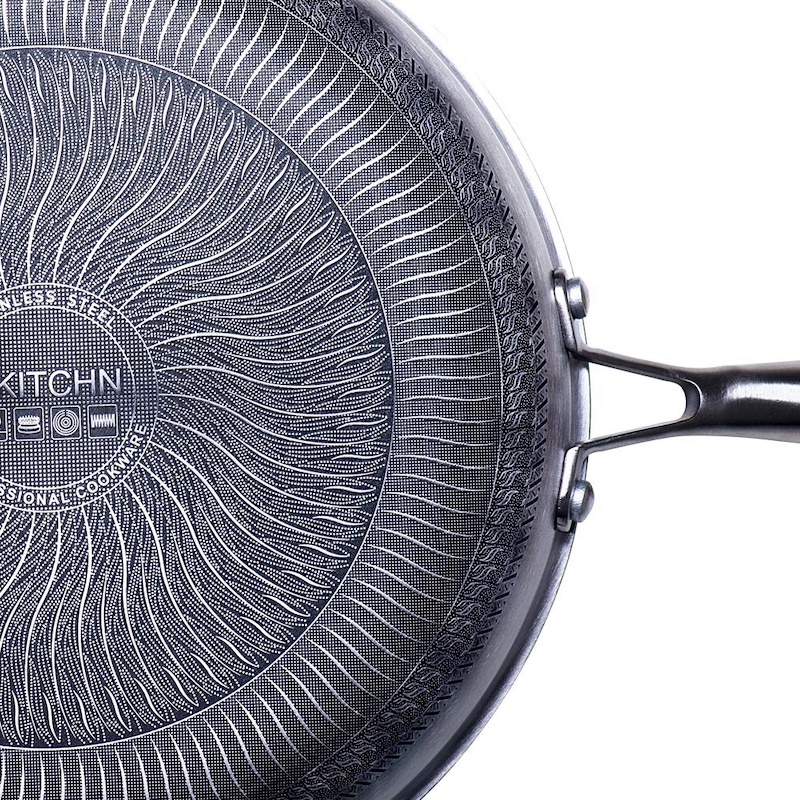 DEN ENKELTE SIDE FULDE SCREEN STAINLES STEEL WOK