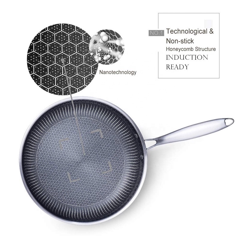 DEN ENKELTE SIDE FULDE SCREEN STAINLES STEEL WOK