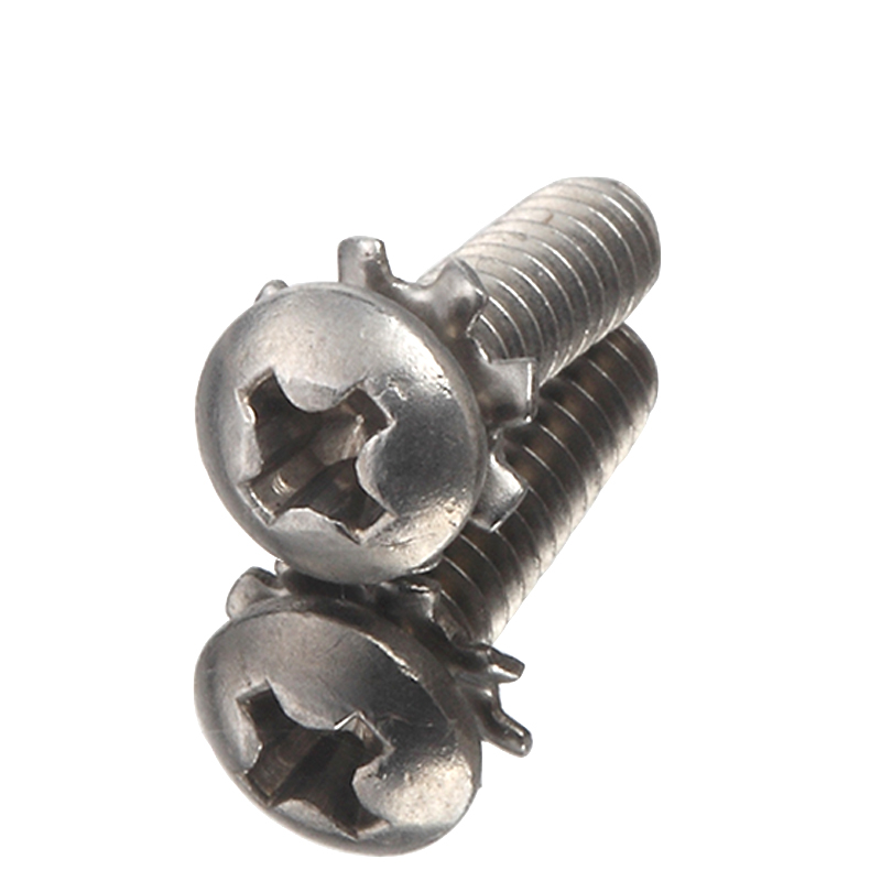 A2 Rustfrit stål Pan Head Cross Recess Ekstern tandskive Blomsterskive skruer