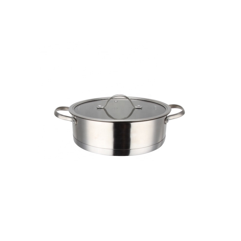 Kassegal af rustfrit stål med låg