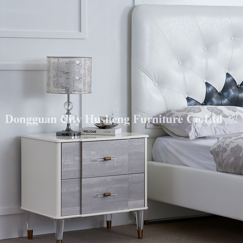 Ny ankomst!Designet Moderne Læderseng til møbler til soveværelset