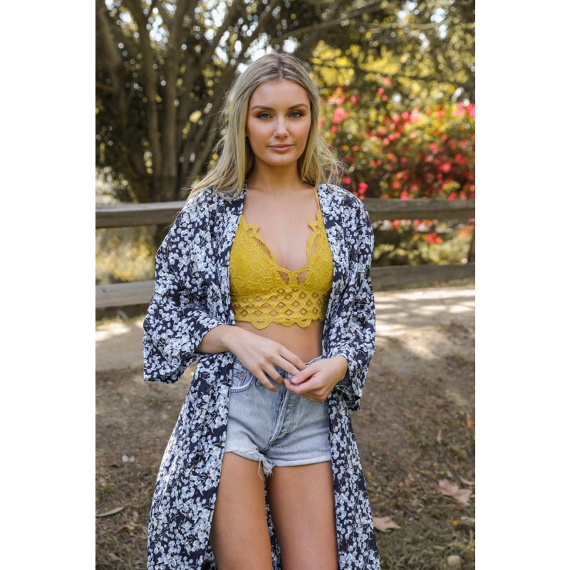 GA-5448 Grace Girl Hochet Lace Longline Bralette mest populære i 2020