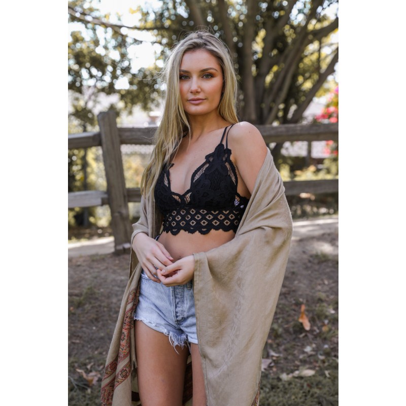 GA-5448 Grace Girl Hochet Lace Longline Bralette mest populære i 2020