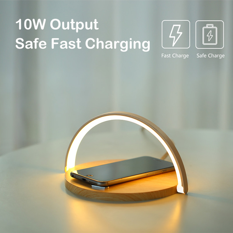 S21 LED-lampe Mobilefoneholder trådløs oplader