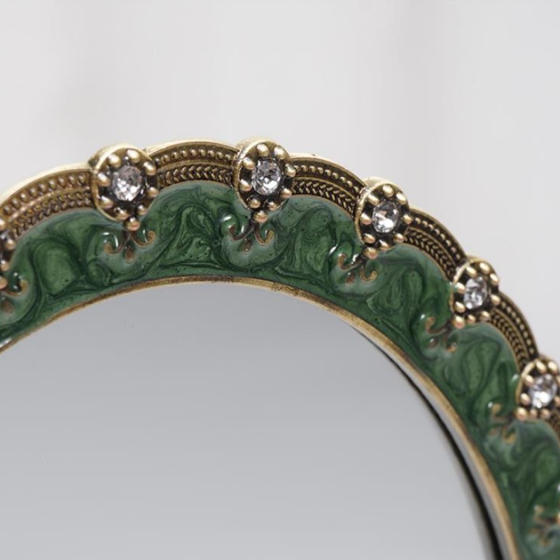 Fabrikanten specialfremstillede retro-håndværk til spejl med bærbar dekorationsspejl