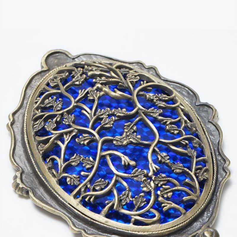 Et smukt make-up-spejl metal-håndværk make-up spejl bryllupsgave