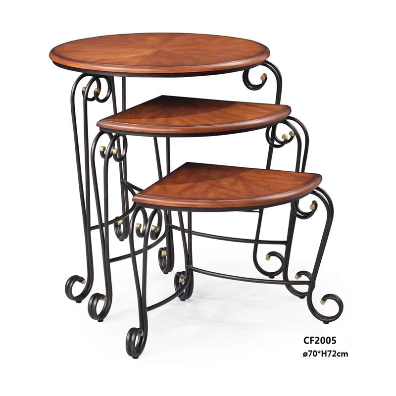 Rustfrit stål sidebord, smedejerns sidebord Hotelmøbler Hotelforsyninger