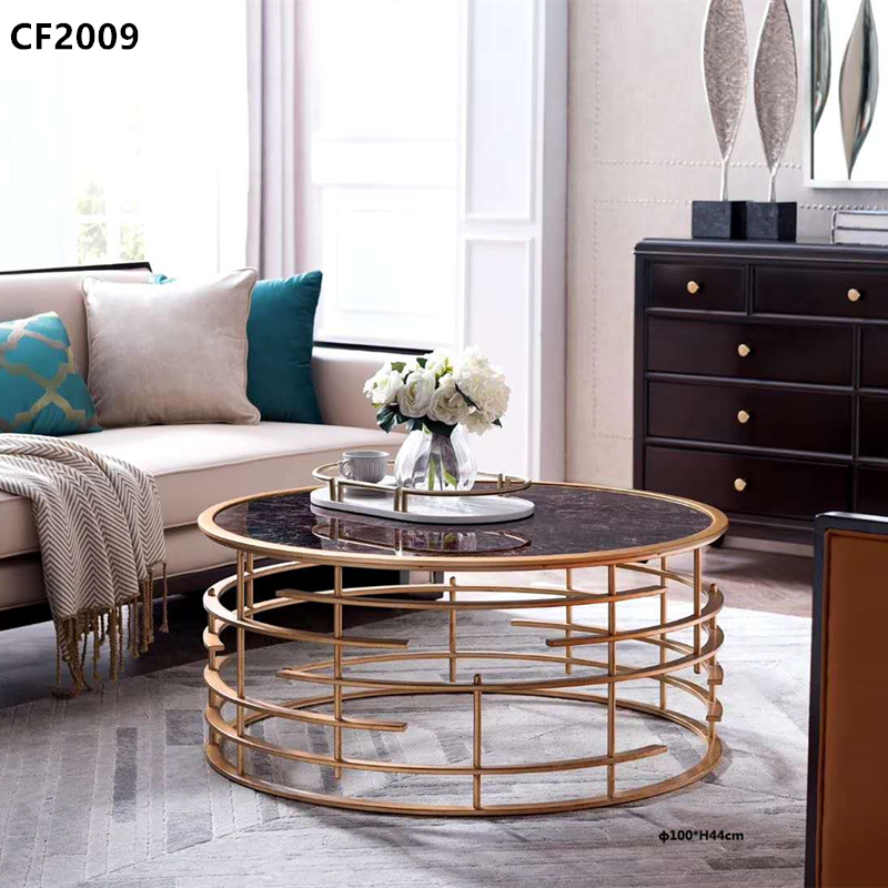 Bord af glas, sofabord af rustfrit stål, marmor sofabord, jernkunstbord til kaffe