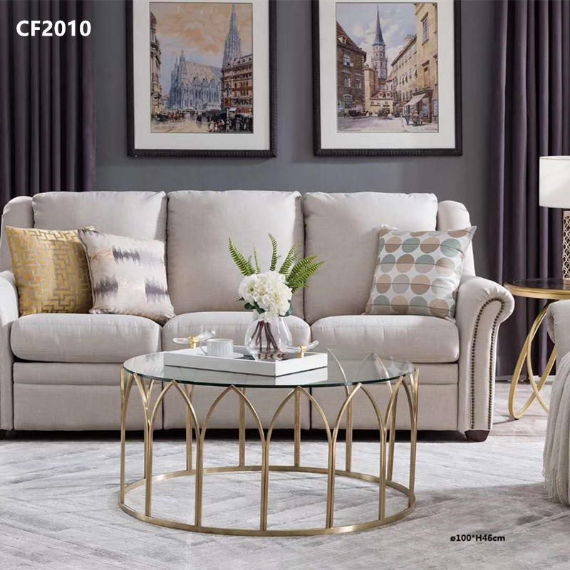 Bord af glas, sofabord af rustfrit stål, marmor sofabord, jernkunstbord til kaffe