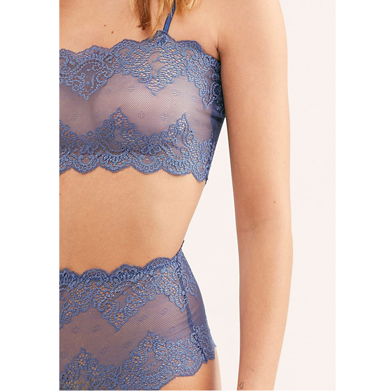 Så Fine Lace High-Waist Thong Underslid sæt