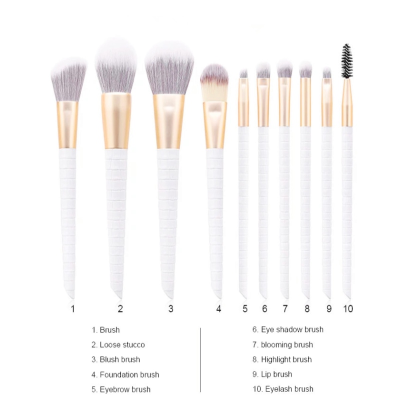 2020 Nyt kosmetikbørstesæt med krokodille mønster med matfiber