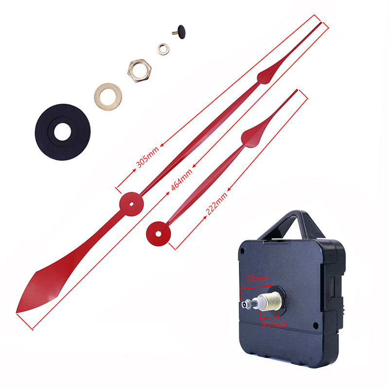 HR1688 15 mm kvarts ur maskine og aluminium ur hænder