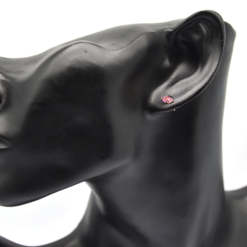 Mode smykker, rustfrit stål, øreringe af rustfrit stål, diamantøreringe, rhinestoner, Zircon rfbearvi0076