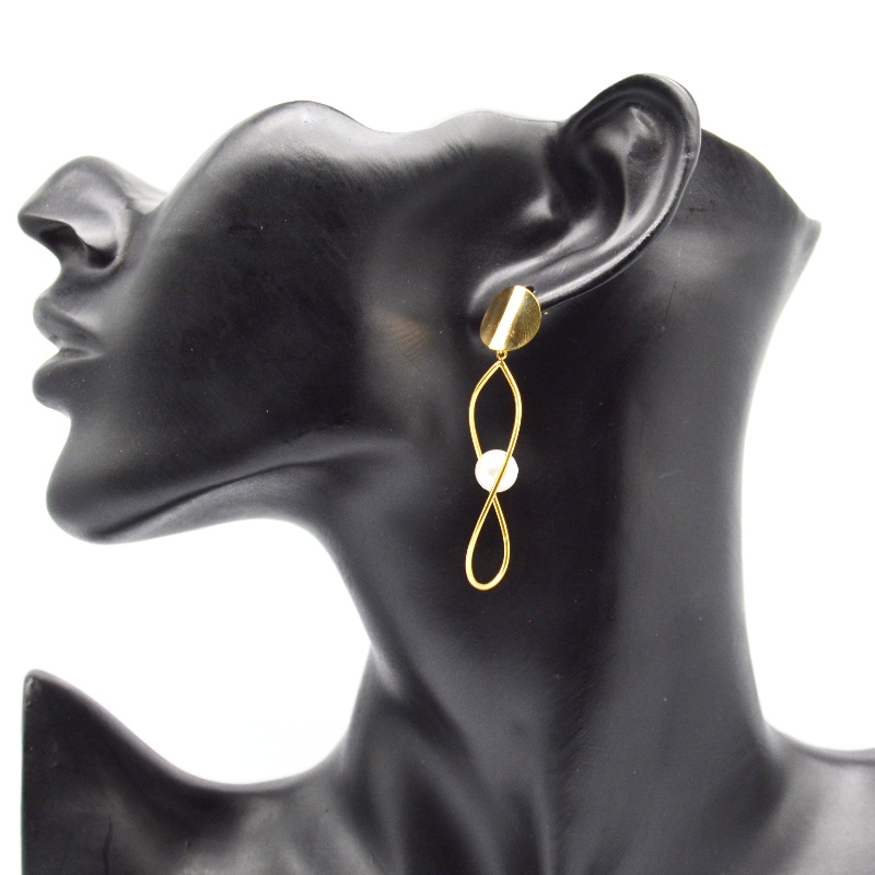 Pearl øreringe i rustfrit stål, mode smykker, mode smykker, Pearl smykker Rfber0168