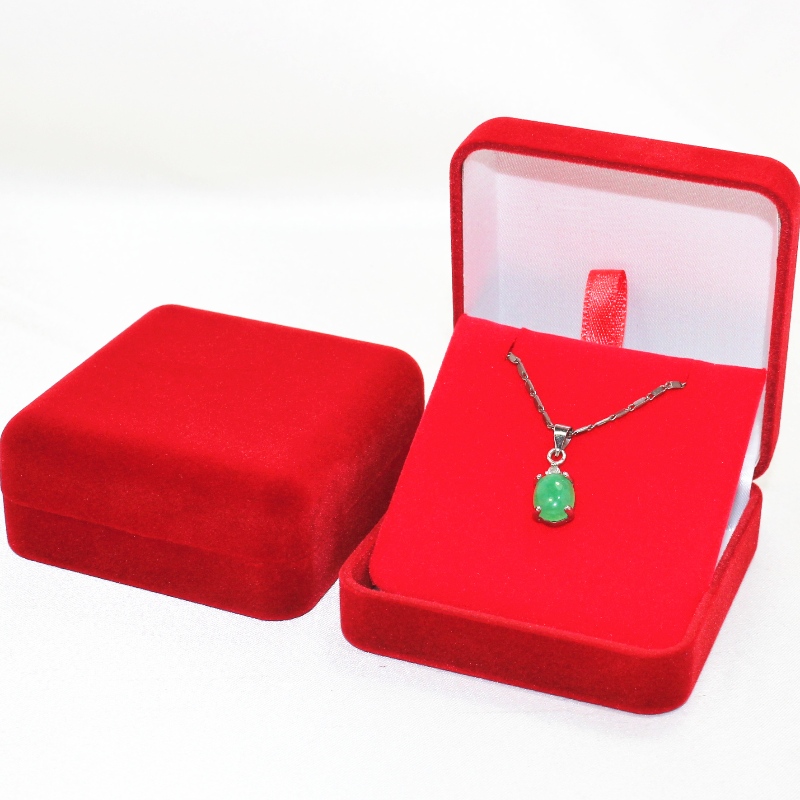 Punkt D-17 rund form Velvet Box til pedant, møntmærke, mm.65*68*29, vægt omkring 40g.