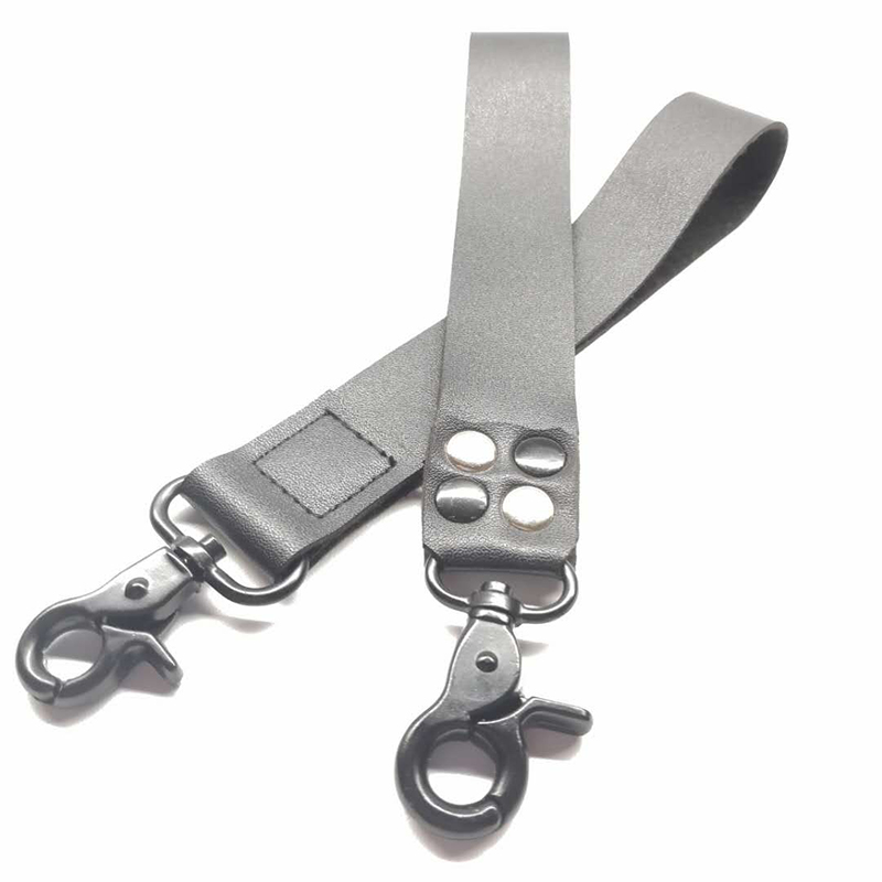 Fabriksindstillet lanyard engros læder lanyard kort hånd reb nøgletop tilpasset