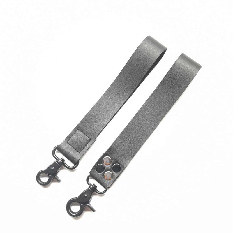 Fabriksindstillet lanyard engros læder lanyard kort hånd reb nøgletop tilpasset