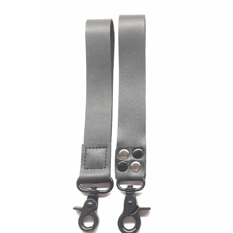 Fabriksindstillet lanyard engros læder lanyard kort hånd reb nøgletop tilpasset