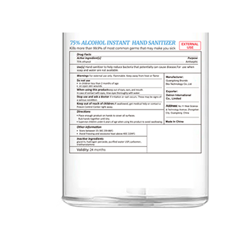 300ml 75% Alkohol instant håndsanting gel