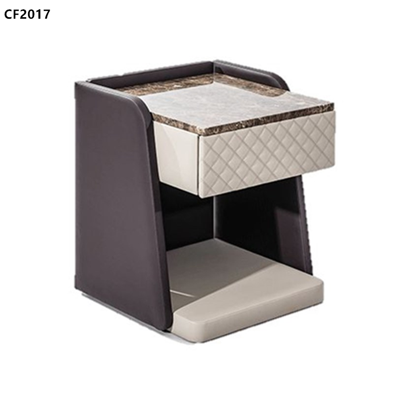 Nightstand, læder natbord, specialfremstillet natbord, hotelværelse