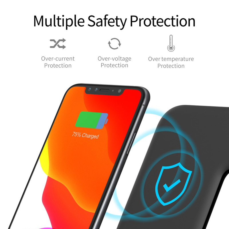 3in1 trådløs oplader kompatibel til iPhone iWatch