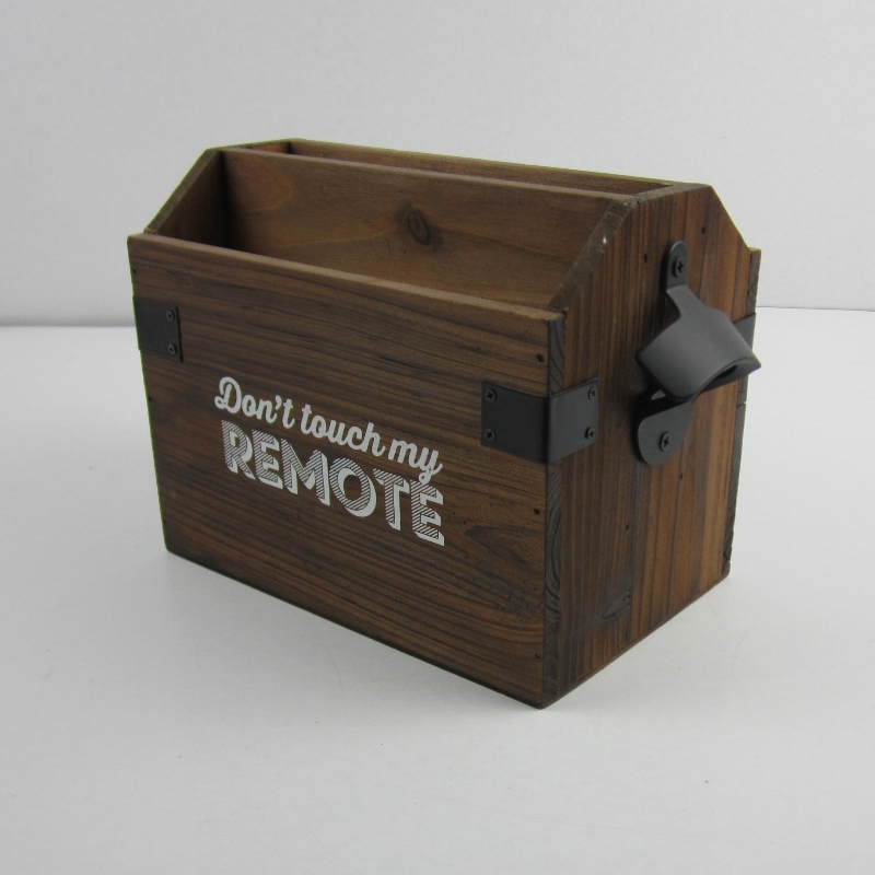 Caddy til fjernbetjening af træ med flaskeOpener