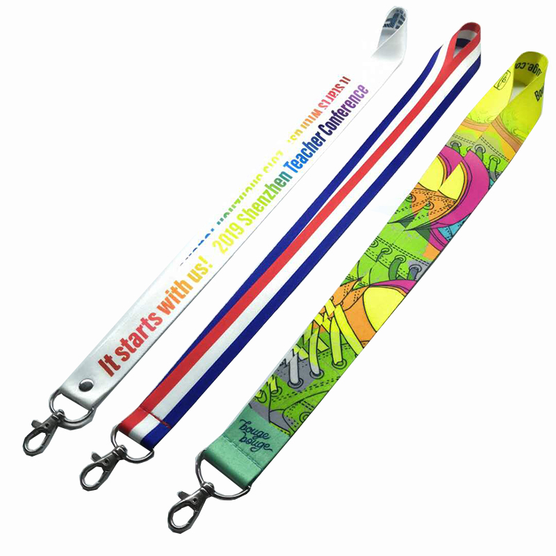 Salg direkte fabrik specialfremstillet engros nøglering hængning af tovværk hængning af sele polyester hængning af reb skræddersyet logo