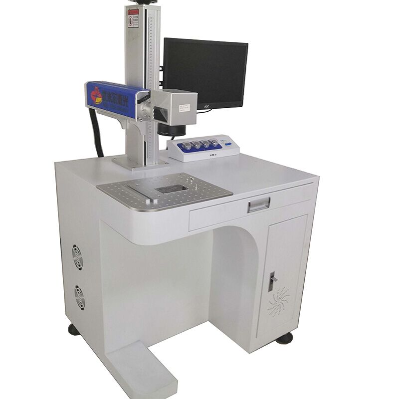 Høj kvalitet 20W / 30W / 50W hvid IPG raycus fiber laser mærkning maskine til metal smykker logo graveringsudstyr udstyr