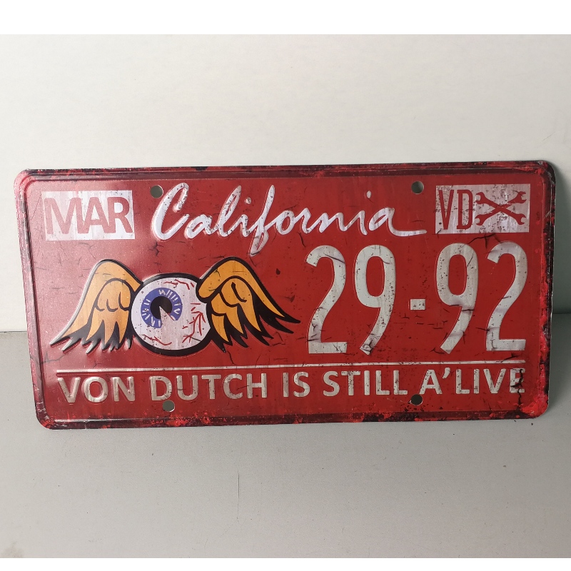 Præget metal bil nummerplade bil nummerplade