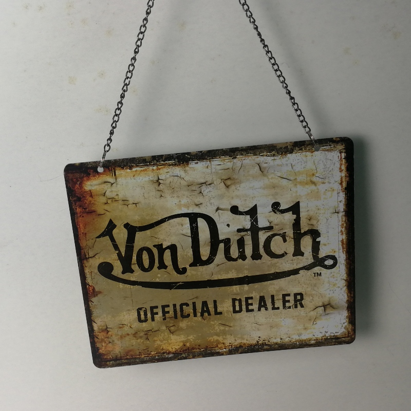 Væggehængende metalblåtskilte Advarselsskilt