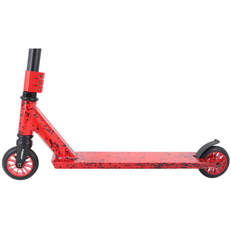 billig scooter (splatter rød/sort)