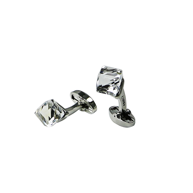 Crystal Silverton Suit Cuff Links