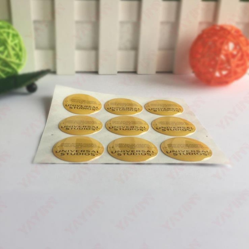Fremstiller Special Farve Screen Printing Mønster Special Crystal dryppening label miljøskadelig dryppende dryppende plastmærke selvklæbende pringsdråber