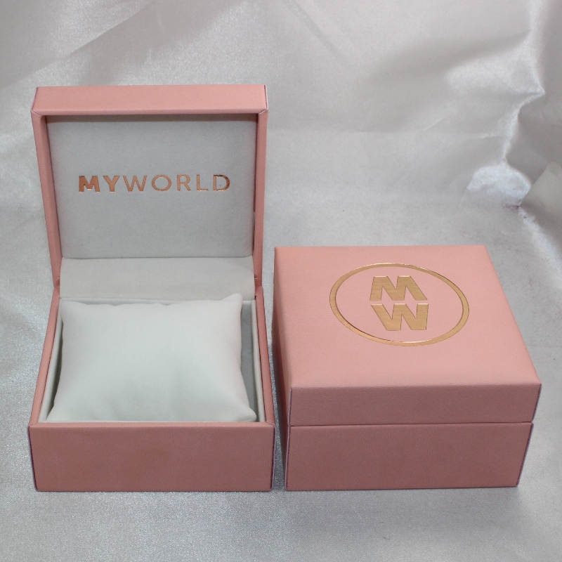 Punkt V-05 rektangel Plastic Læder Papkasse til ur.Okay.100*100*60, vægt omkring 194g