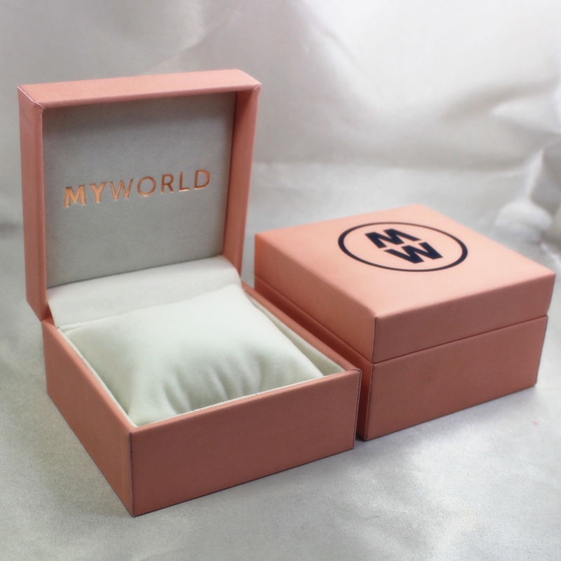 Punkt V-05 rektangel Plastic Læder Papkasse til ur.Okay.100*100*60, vægt omkring 194g