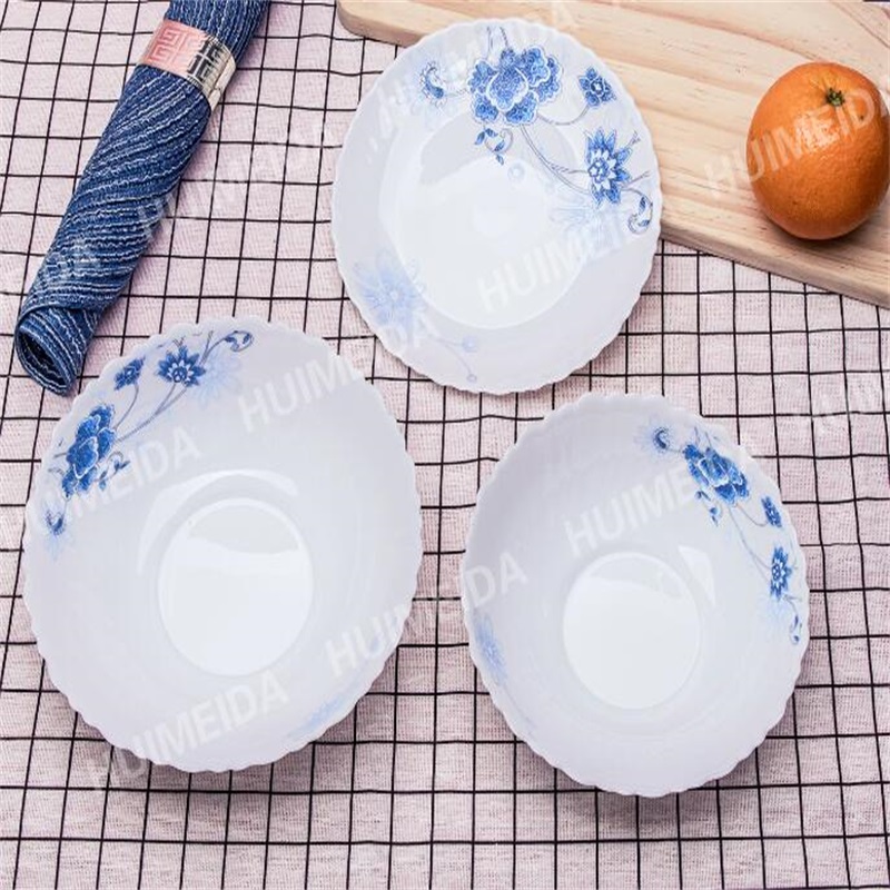 Hvidt glas, glasvarer, hvidevarer og hvidevarer - TW- skål *Varmebestandigt Opal Glasswar