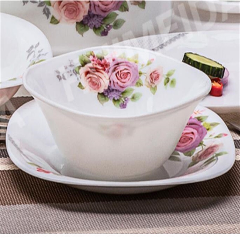 Bordservice med uigennemsigtigt glas af glas - FXW § Varmebestandigt Opal Glasswar