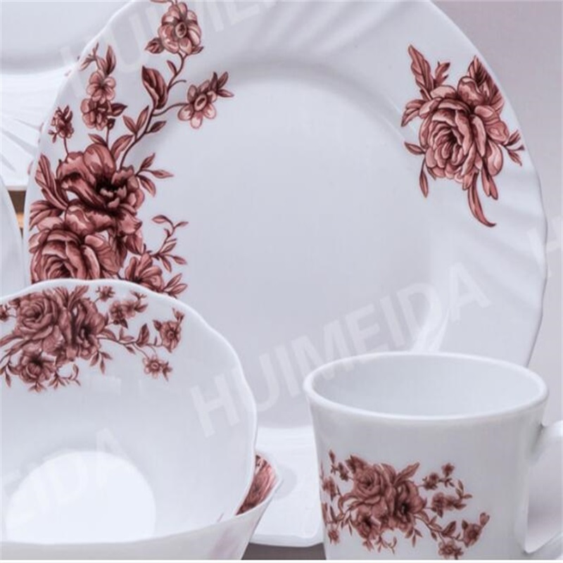 Bordservice med uigennemsigtigt glasglas (LBP Brasiliens tallerken)