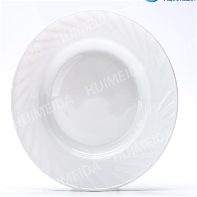 Bordservice med uigennemsigtigt glasglasglasudstyr (HSP Soup Plate)