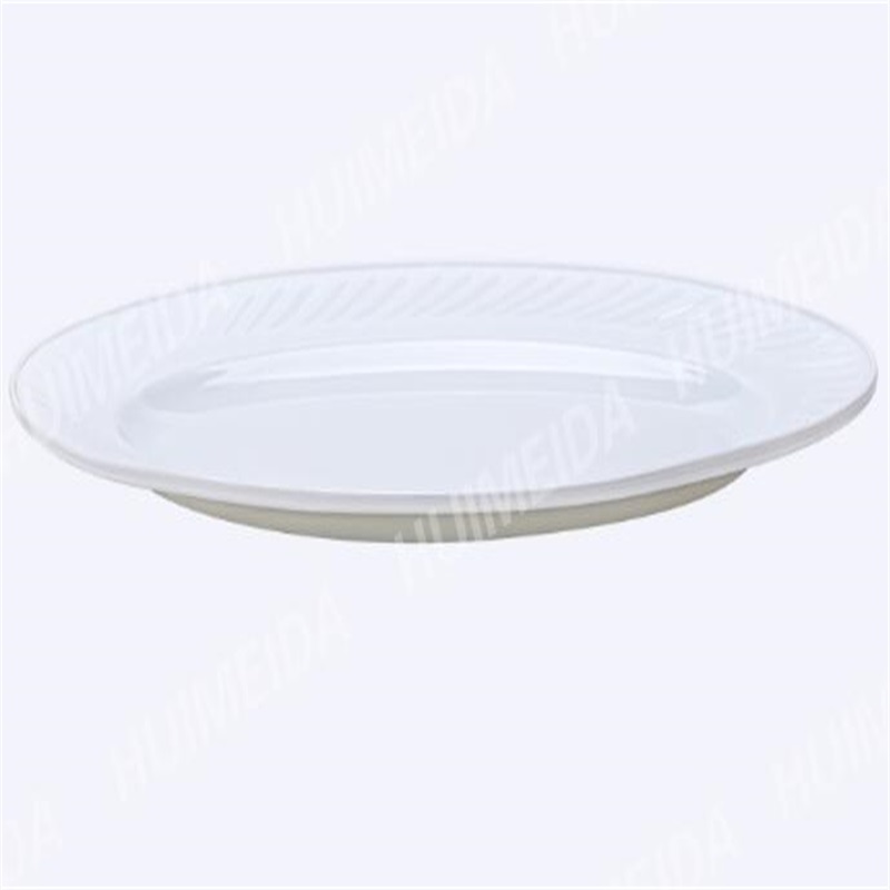 Bordservice med uigennemsigtigt glas af glas (HYP OVAL PLATE)