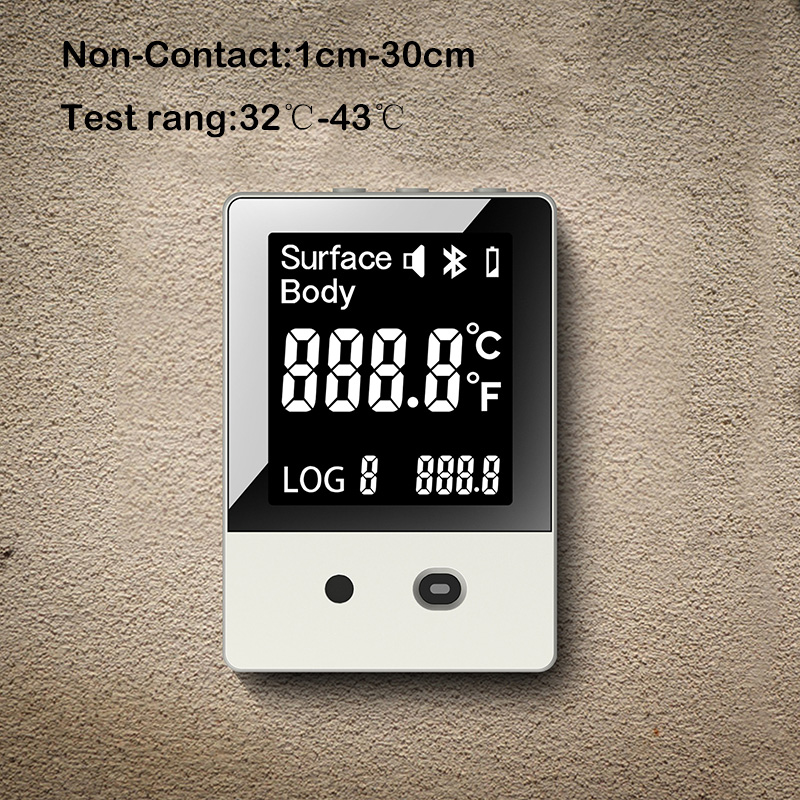 Smart temperaturtermometer-scanner Otte sprog Broadcast