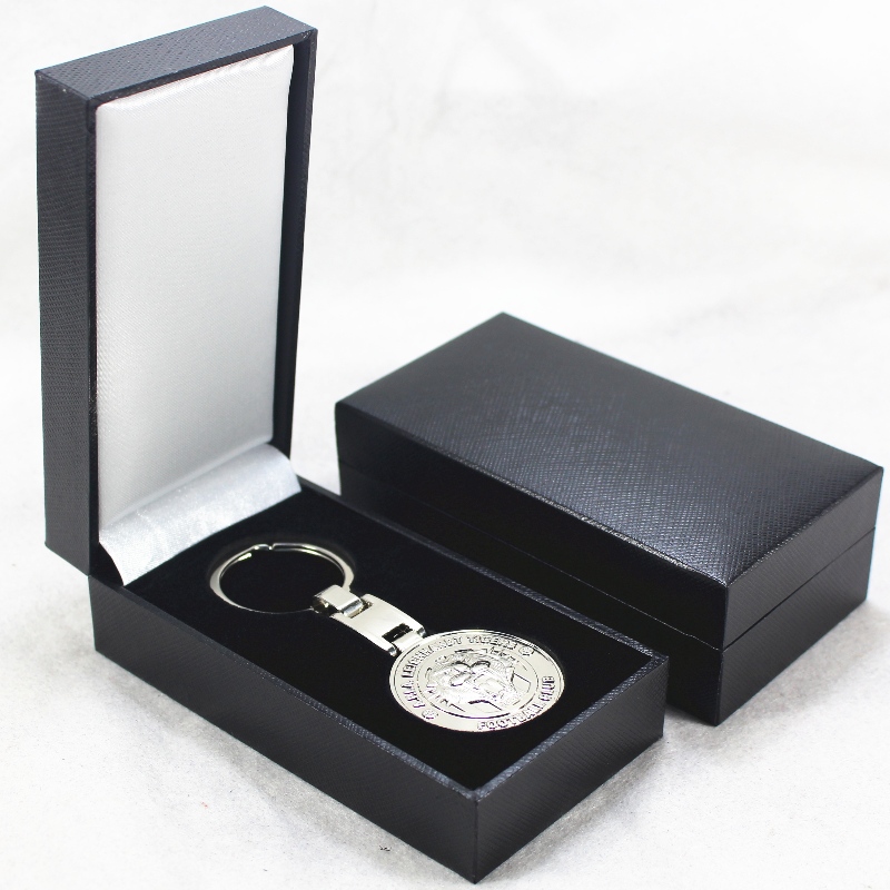 Vare-10 rektangulet læret papirboks til 40 * 80 mm medalje & badge osv. Mm. 60 * 111 * 38, vægt ca. 82 g