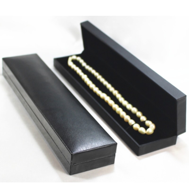 Punkt V-11S rektangel Læderpapir boks for 190*35mm mønt, emblem &U halskæde, etc. mm.227*50*28, vægt omkring 130g