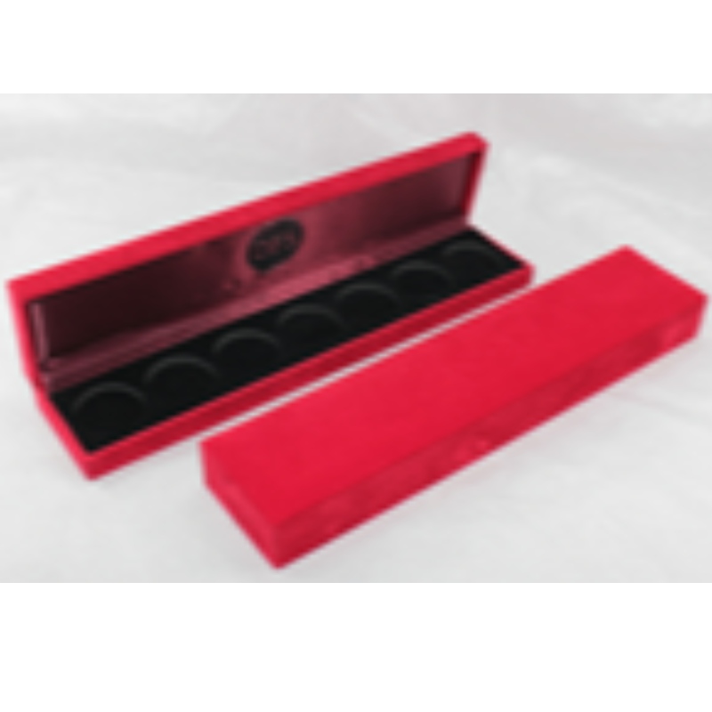 Vare-11 rektangulet kunstpapirboks til 210 * 35 mm mønt, badge & halskæde osv. Mm. 240 * 52 * 30, vægt ca. 130 g