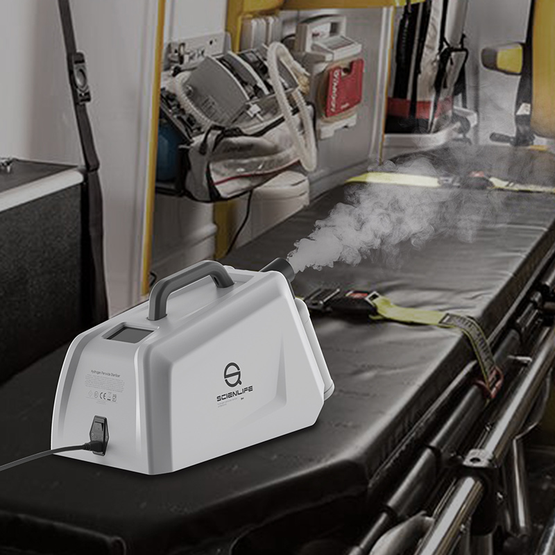 Sterilizer til tørtågehydrogenperoxid