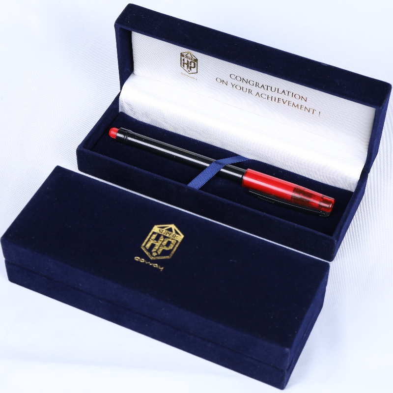 Punkt V-12L rektangel Læderpapir boks til 140*35mm multiple emblemer, penne og halsbånd osv.160*58*40, vægt omkring 120g