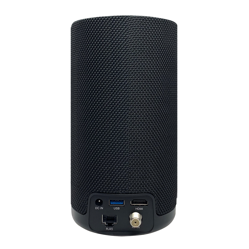 Far-field stemmestyring 4K Android TV Smart Højttaler med indbygget Google Assistant