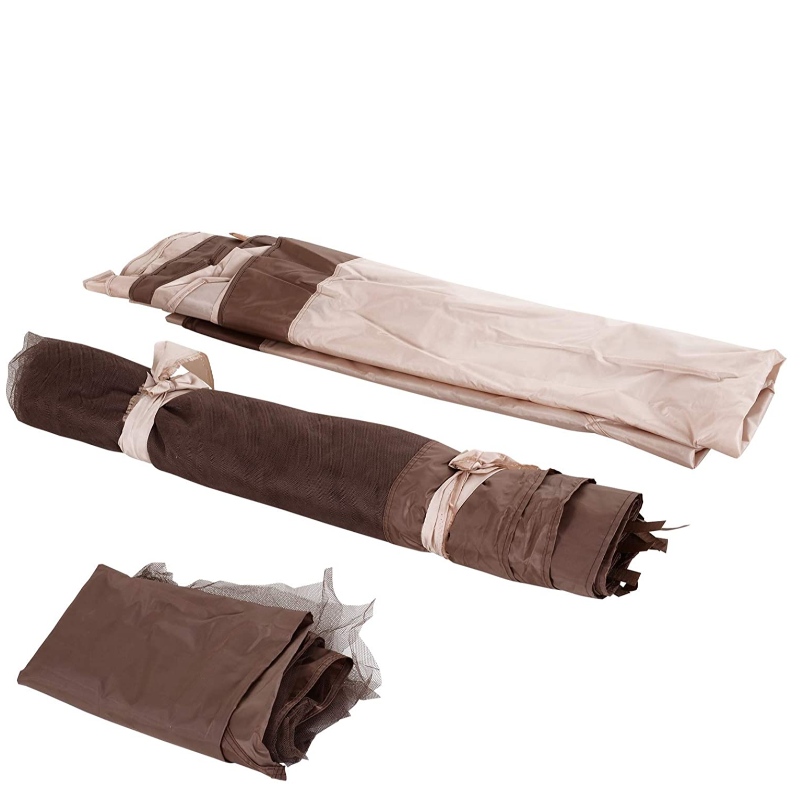 Udendørs 2-Tier Top folding Portable Pop Up Gazebo med Zippered Networking